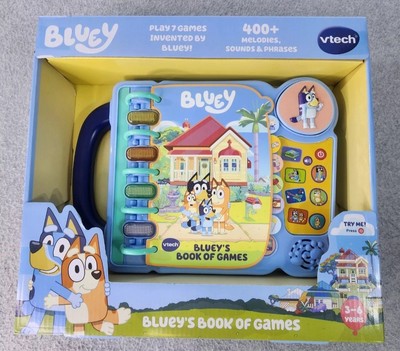 Blueys Book of Games Play Taxi, Hotel, Zoo, Claw Over 400+ Sound & Phrases Vtech
