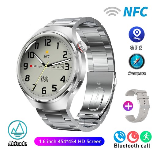 Watch Pro 2024 GPS NFC Call Smartwatch Men AMOLED IP68 - Photo 11 sur 20