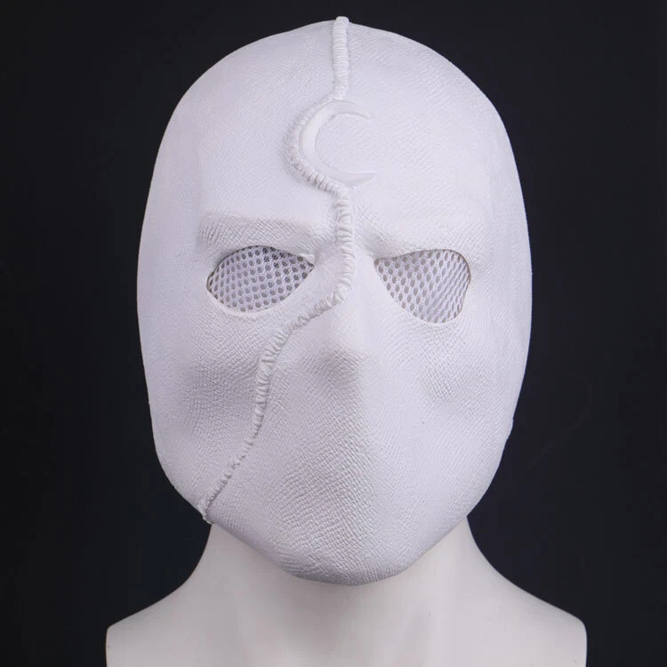 Moon Knight LED Mask Cosplay Latex Helmet Halloween Props Accessories Party Gift - Image 4 of 4
