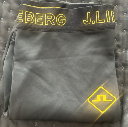 J. Lindeberg Herren Fleece Schwarz Jogginghose AERIAL PANT AMJS06732 - Bild 2 von 5