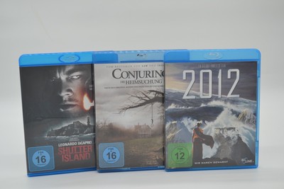 3 Dvds Shutter Island, Conjuring die Heimsuchung,2012