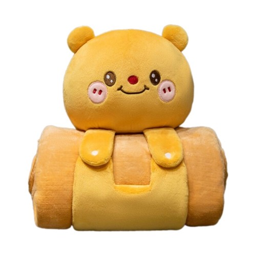 Plush Doll Pillow Quilts Double-use Cushions Spring Summer Office Naping Pillow - Picture 9 of 20