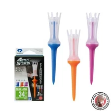 NEW DAIYA GOLF Tee Aero Spark Tee 720 Semi-Long TE-720 79mm