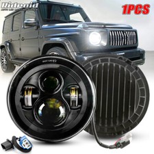 1pz Faro Proiettore LED 7" Faro Proiettore Hi/Basso con Adattatore per MERCEDES-BENZ Classe G