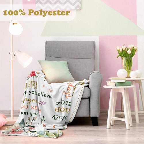 80th Birthday Gifts for Women/Men Blanket 60x50in, 80 50*60, - Picture 5 of 7