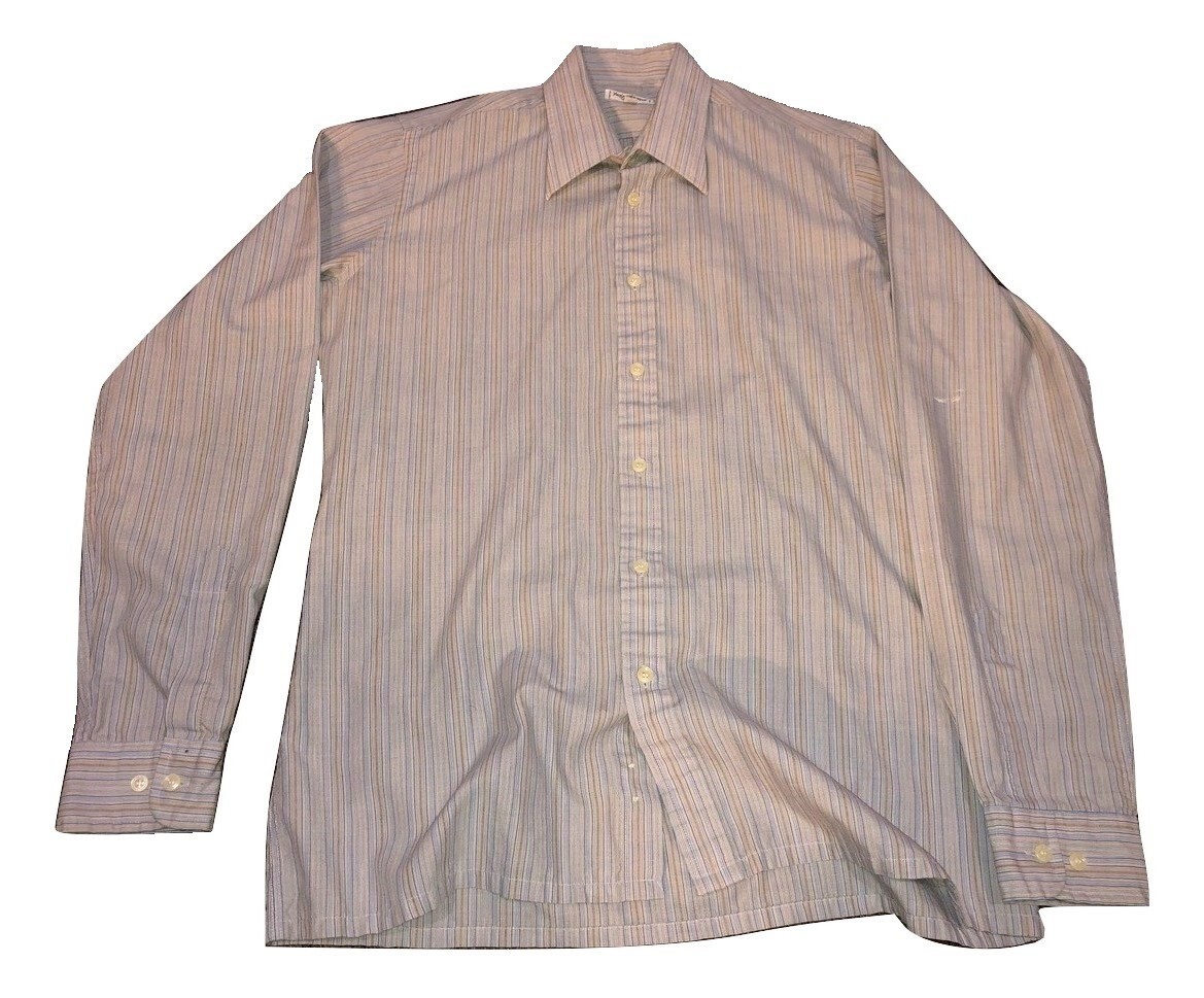 Yves Saint Laurent 100% cotone taglia 15 1 2 34 35 A11