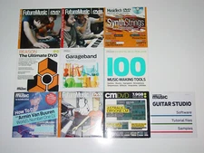Lot of 10 Sample CDs DVDs: Fruity Loops, Ableton, Pro Tools Wavs, Bass Techno