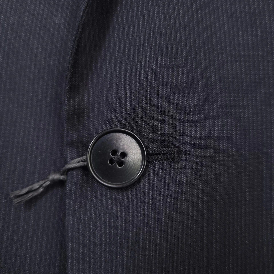 $475 Armani Exchange Gray Pin Stripe Modern Fit Suit Jacket Blazer Mens Size 42L - Image 4 of 4