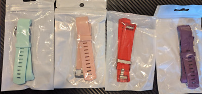 Silicone Bracelet Strap Replacement Band for Fitbit Charge 2 (No tracker)