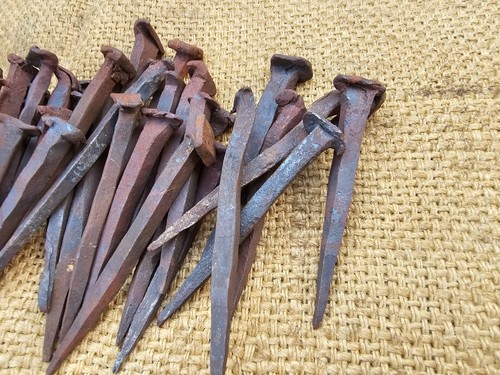 KONVOLUT 60 ANTIKE NÄGEL NAGELSCHMIED HANDGESCHMIEDET VINTAGE - Bild 7 von 10