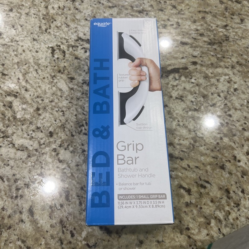 Equate Grip Bar Bathtub and Shower Handle Small 11.56" W X 3.75" D X 3.5" H NEW