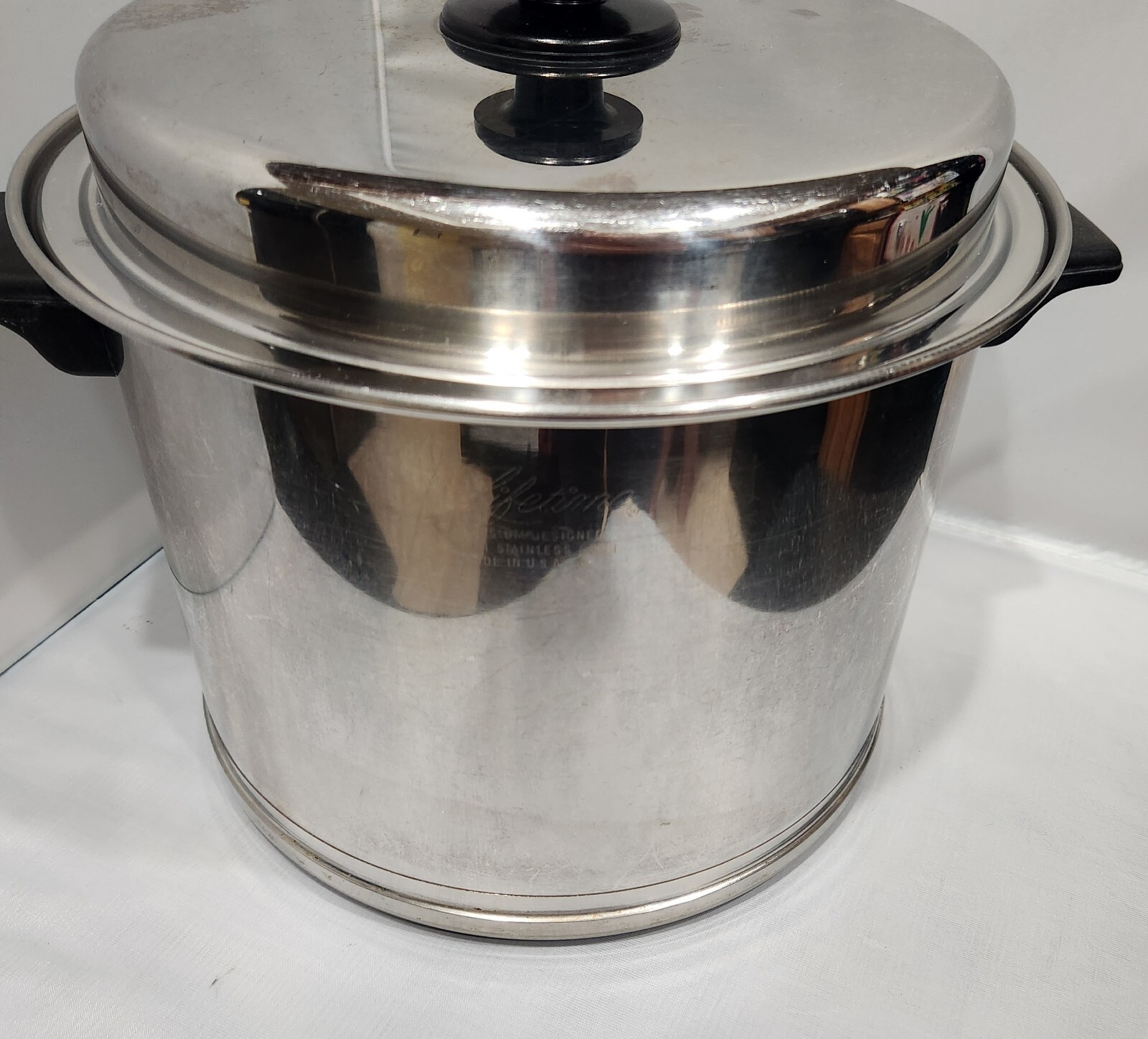 Vintage Lifetime T304 Stainless Steel 8 Quart Stock Pot Made in USA eBay