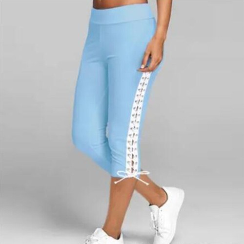 Plus Size Damen-Stretch-Leggings Kurze Damen-Workout-Yoga-Hose / % - Bild 13 von 29