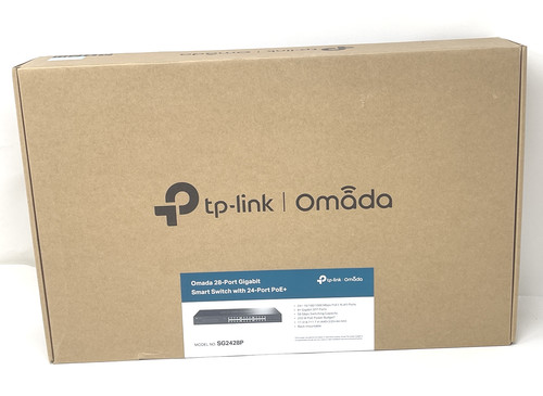 TP-Link Omada 28-Port Gigabit Smart Switch 24-Port PoE+ SG2428P New Open Box - Picture 2 of 6