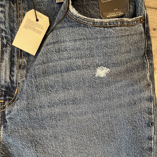 Levi's 70's High Flare Leg Jeans Medium Wash Distressed Denim 34 x 32 - Picture 5 of 14