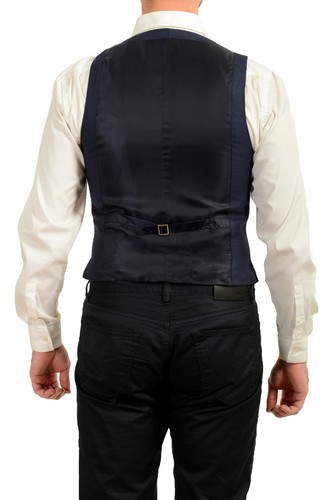 Hugo Boss Men's "FHarverson2GarvinWE" Slim Fit Blue 100% Wool Vest US 34R IT 44R - Picture 3 of 5