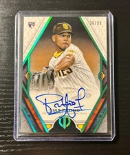 2021 Topps Tribute Tribute Autographs Green #TA-LP Luis Patino /99 Rookie Padres