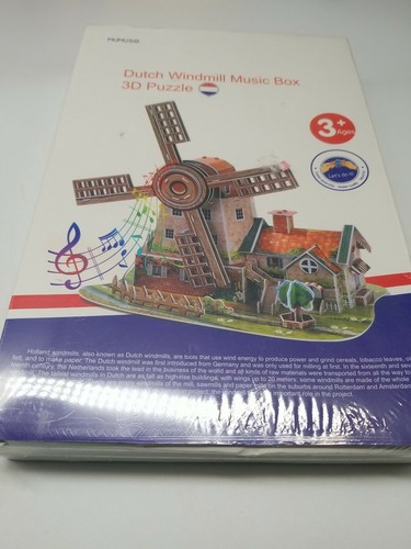 Holländische Windmühle Spieluhr 3D Puzzle - Bild 2 von 8