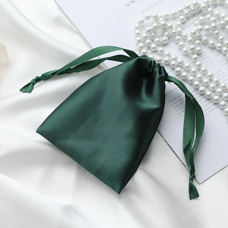 Bolsa con cordón accesorios de seda artificial embalaje de regalo bolsa a prueba de polvo máscara para ojos Foto 3 de 4