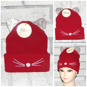 girls burgundy hat