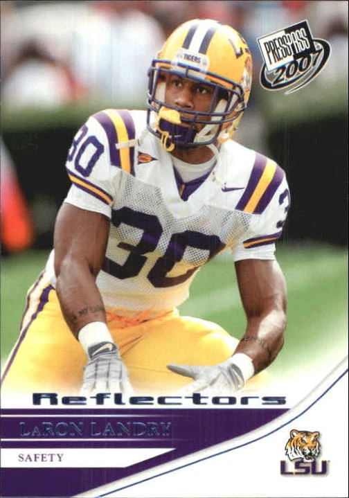 2007 Press Pass Reflector Blue #29 LaRon Landry LSU Tigers C28194 | eBay