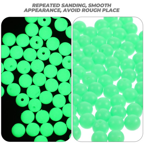 100 Pcs Leuchtende Blockierende Perlen Leuchtenperle Der Fischereihaken - Bild 9 von 12