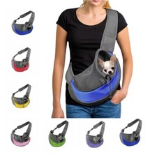 Pet Puppy Dog Mesh Sling Carry Pack Backpack Carrier Travel Tote Shoulder Bag