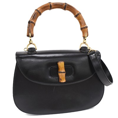 Auth GUCCI Bamboo Top Handle 2way Shoulder Bag 000.2684.0633 Hand 