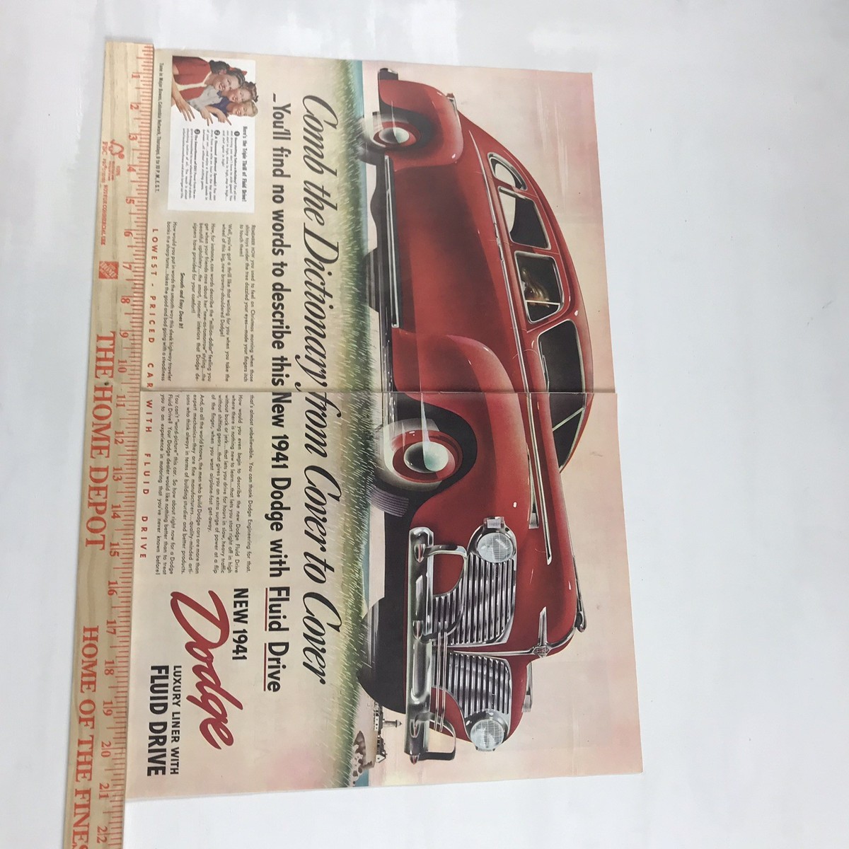 Publicité originale « A Fluid Driving Summer » pour Dodge des