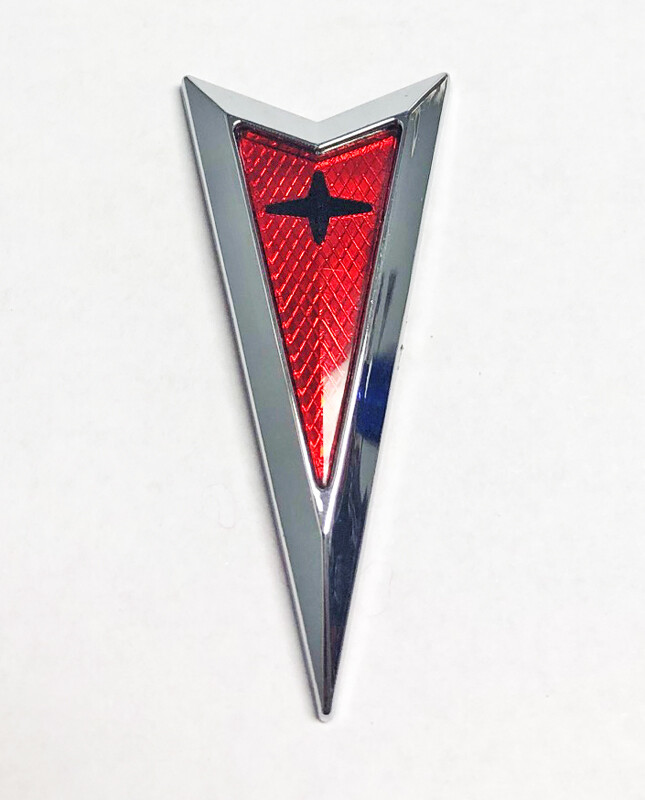 NEW 06-09 Pontiac Solstice Rear Bumper Trunk Arrowhead Arrow Emblem Badge CHROME