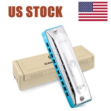 CONJURER Blues Harmonica for Beginners 10 Hole Diatonic Harmonica C Key Gifts