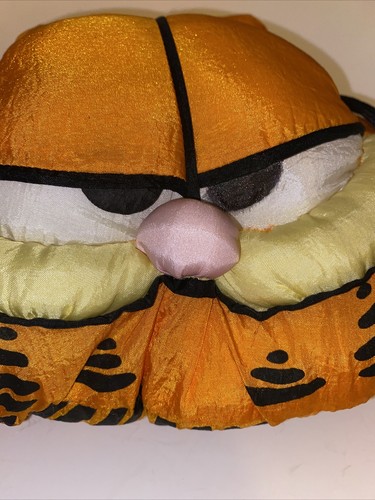 Vintage 1995 6" Garfield Head Face Plush Window Cling Suction Cup play by play - Picture 5 of 5