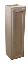 Kitchen Wall Cabinet  Unfinished Poplar  Shaker Style  12x42x12 in