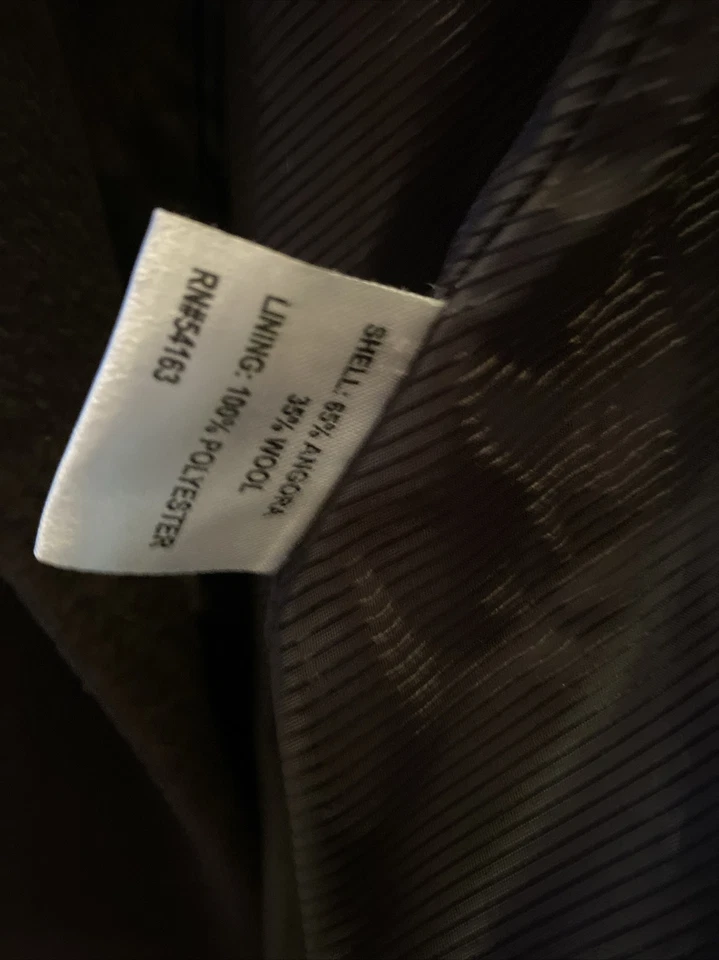 Calvin Klein New Wool Coat Size 4 Brown Wrap Tie Style NWOT - Image 2 of 4