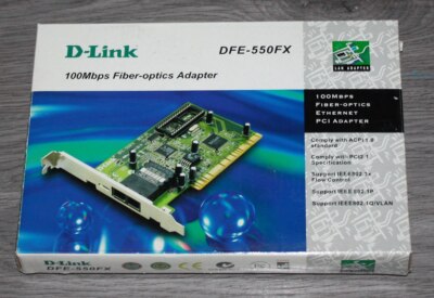 DFE-550FX D-Link Fast Ethernet Netzwerkkarte PCI 100MBit 100FX/SC