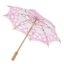 Romantic Mini Parasol Children Kids Lace Sun Umbrella Gift