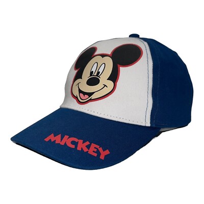 Disney Boys One Size Blue Mickey Mouse Strap Back Baseball Cap Hat