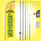 FRESH SQUEEZED LEMONADE Windless Swooper Flag Kit 15' Feather Banner Sign yb-h