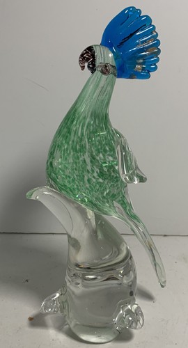 Glas Vogel Briefbeschwerer Murano Stil - Bild 2 von 5
