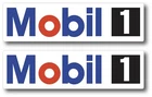 2X MOBIL 1 OIL RACING DECAL STICKER 3M VINYL VEHICLE WINDOW WALL CAR ONE DRAG