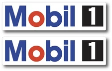 2X MOBIL 1 OIL RACING DECAL STICKER 3M VINYL VEHICLE WINDOW WALL CAR ONE DRAG