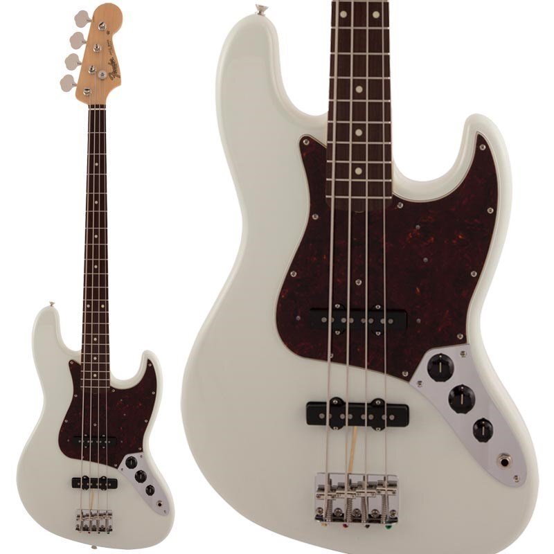 New Fender Made in Japan Traditional 60s Jazz Bass (Olympic White  