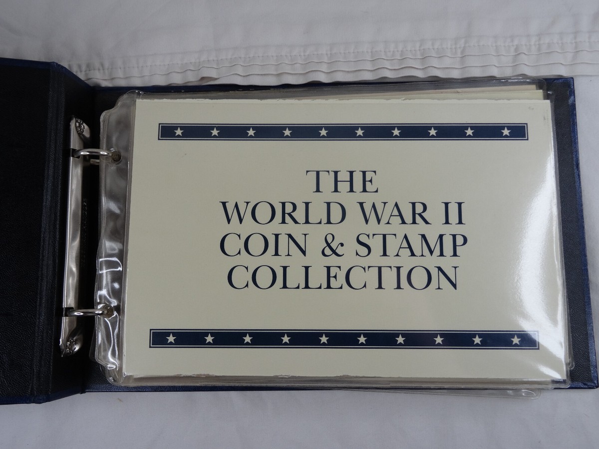 1941-1945 World War II Coin & Stamp Collection WWII US 90% Silver