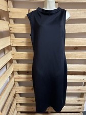 New York & Company Stretch Black Bodycon Dress Woman's Size Large KG