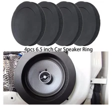4x Car Door Speaker Fast Rings Foam Bass Blockers Universal For 6" 6.5" Speaker