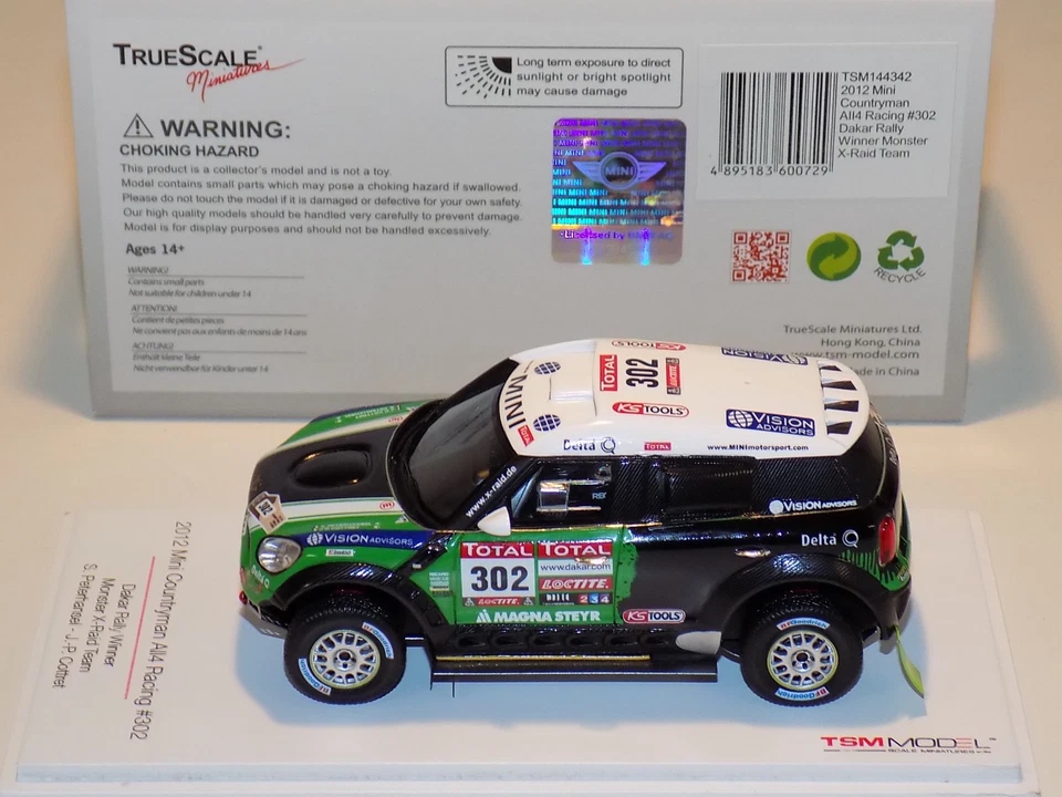 1/43 True Scale Models TSM Mini Countryman #302 Dakar Rally Winner  TSM144342 - Image 3 of 3