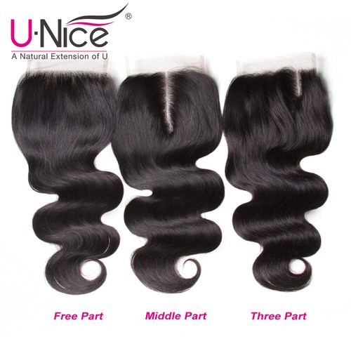 UNICE Malasia Body Wave 3 paquetes extensiones de cabello humano con tejido de cierre de encaje - Imagen 14 de 14
