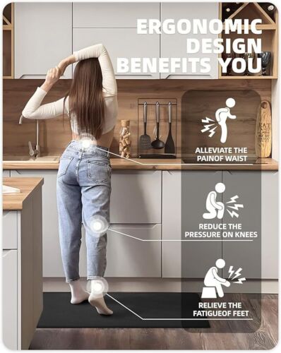 Kitchen Rugs, Kitchen Rug Set 2 Piece Kitchen Runner Rug Kitchen Floor Mat image