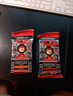 TWO (2)-2021-22 Panini Chronicles Basketball Hanger Pack-30 CARDS Each-60 CARDS!