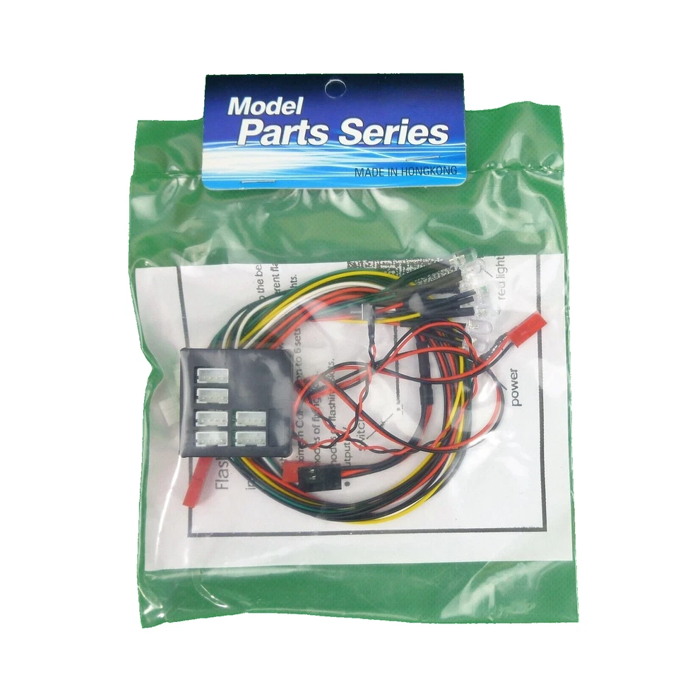 6 Slot Flashing Led Light Kit aka "Dark Drifter" for 1:10 scale RC car or truck - Image 3 of 4